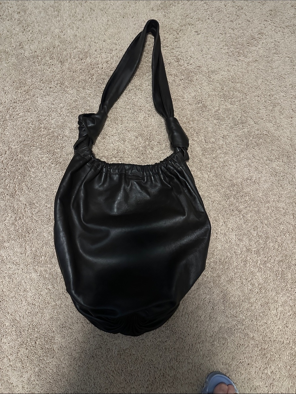 Brown Soft Leather Shoulder Bag - Versatile Women's Tote